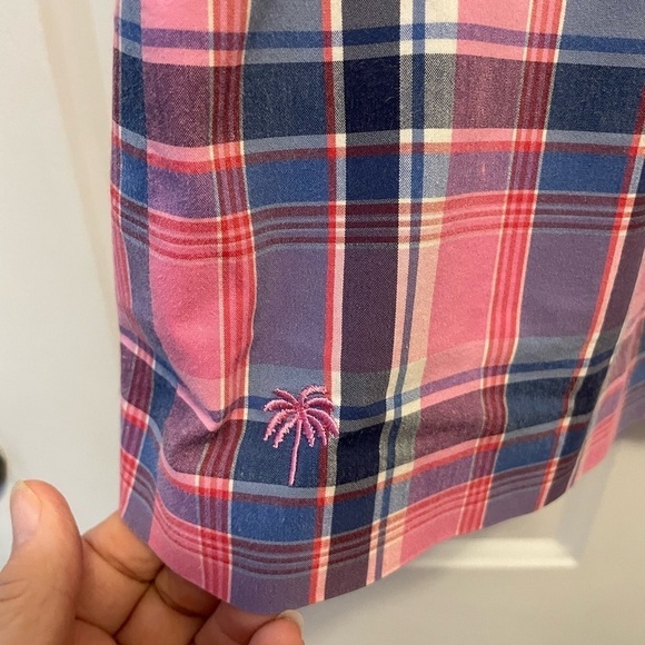 Vintage Lilly Pulitzer skirt. Pink Plaid fully lined. Size 8 - Picture 2 of 6